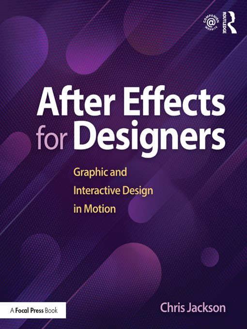 Title details for After Effects for Designers by Chris Jackson - Available